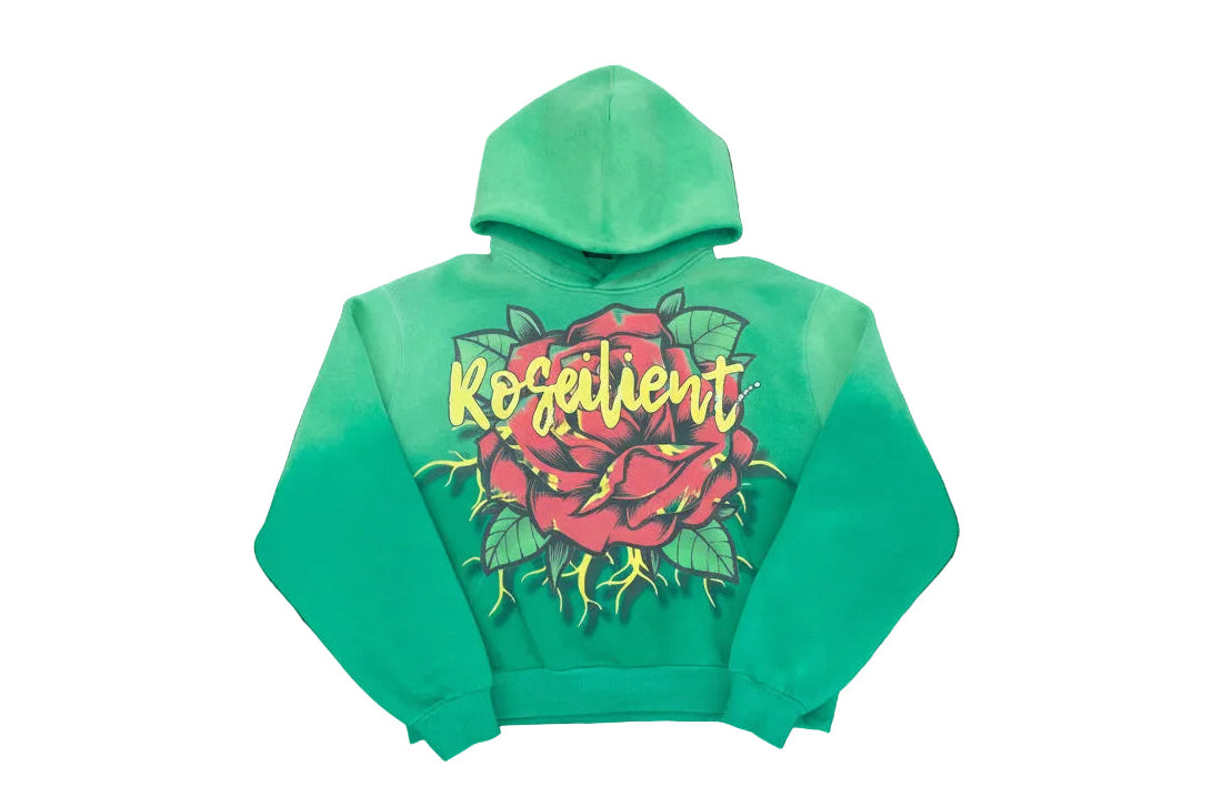 Green Sun Faded Hoodie