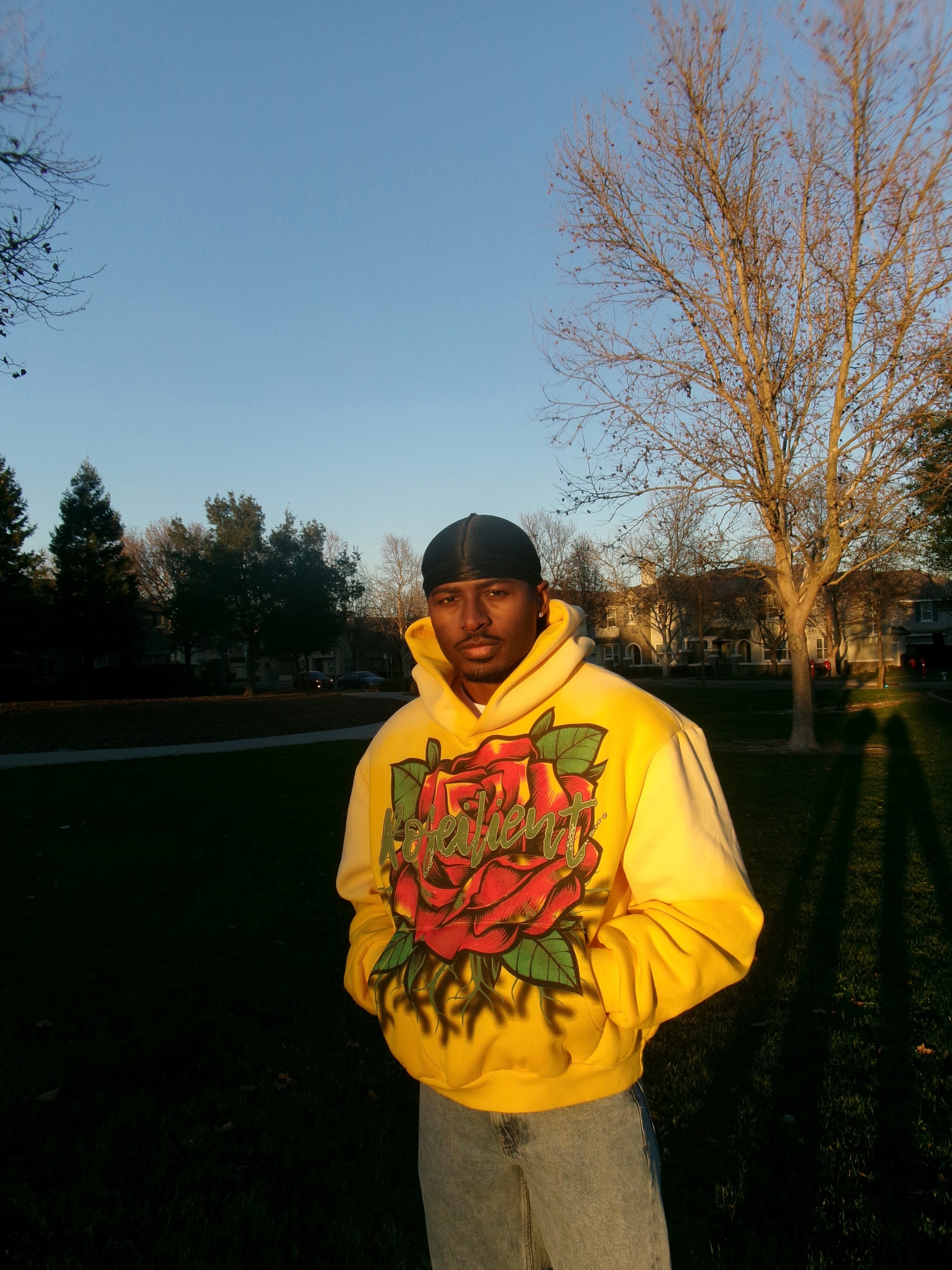 Yellow Sun Faded Hoodie