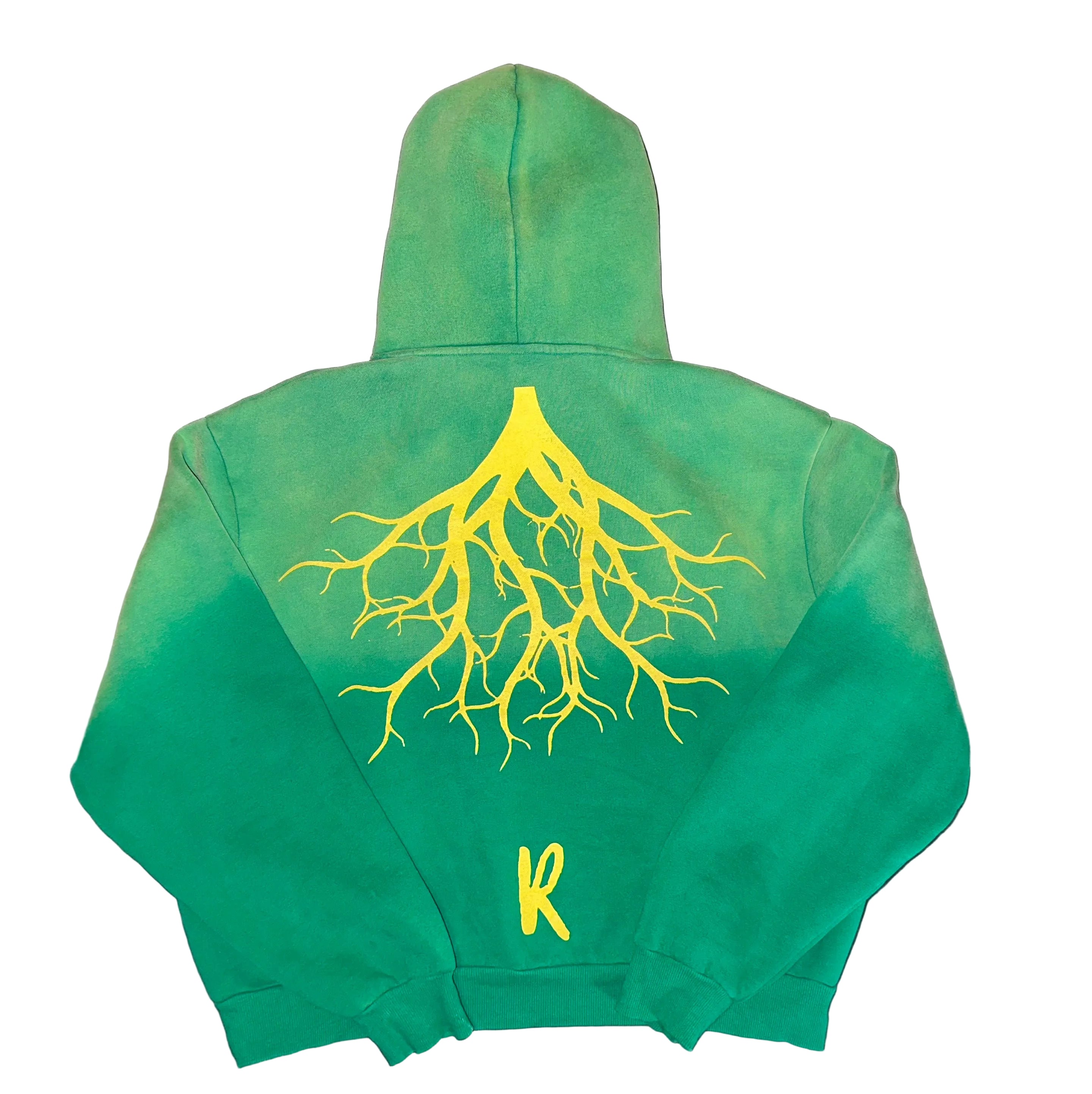 Green Sun Faded Hoodie