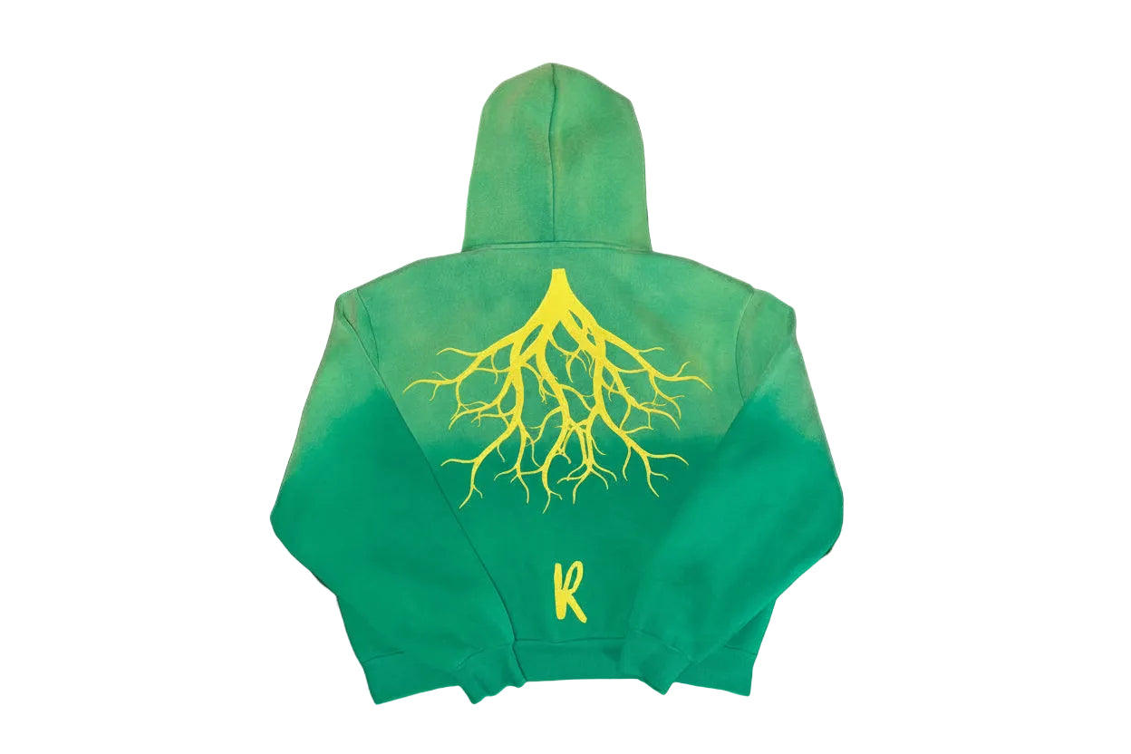 Green Sun Faded Hoodie