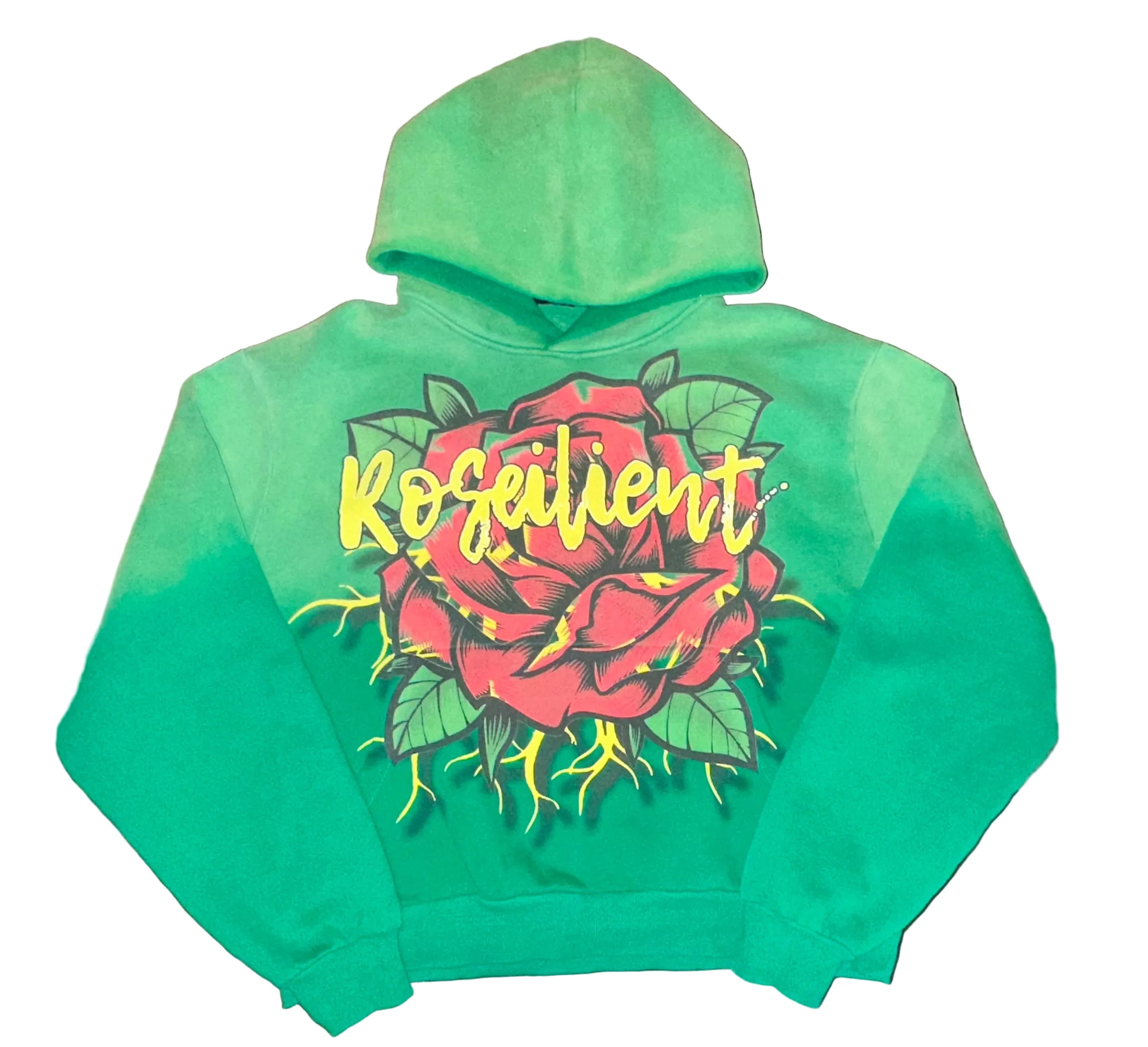 Green Sun Faded Hoodie