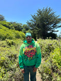 Green Sun Faded Hoodie